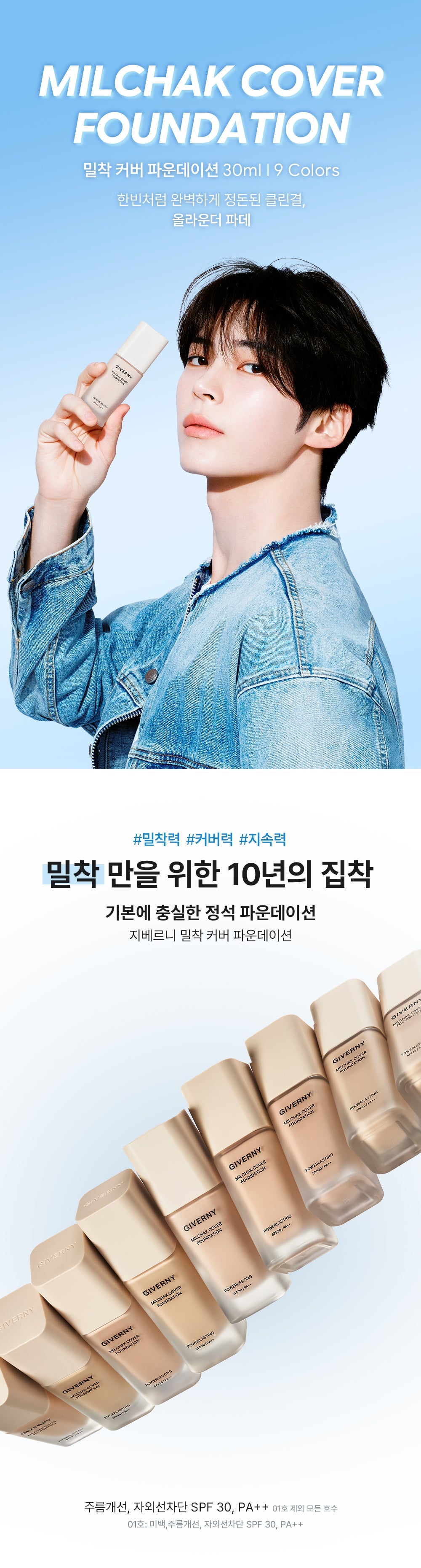 GIVERNY - Milchak Cover Foundation + ZB1 Sung Hanbin &amp; Seok Matthew Photo Sticker