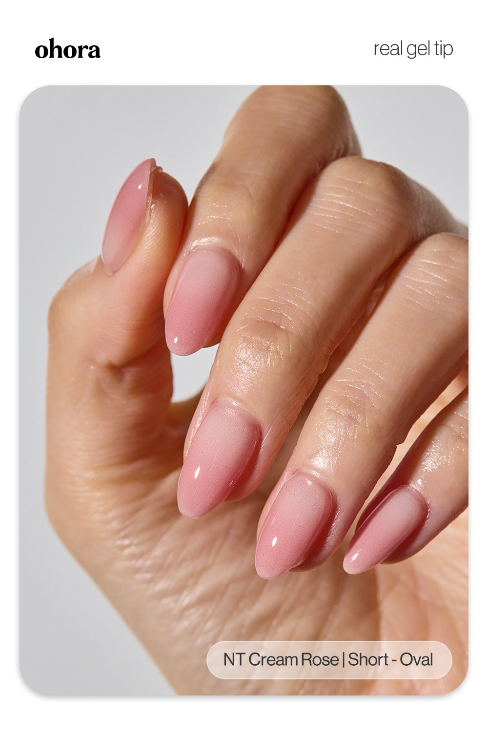 ohora - Cured Gel Press-On Nails (Short Oval)