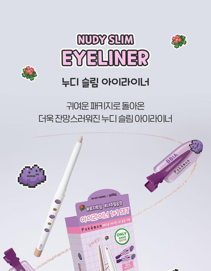 BBIA - Nudy Slim Eyeliner (10 Colors) (Pokémon Collaboration)