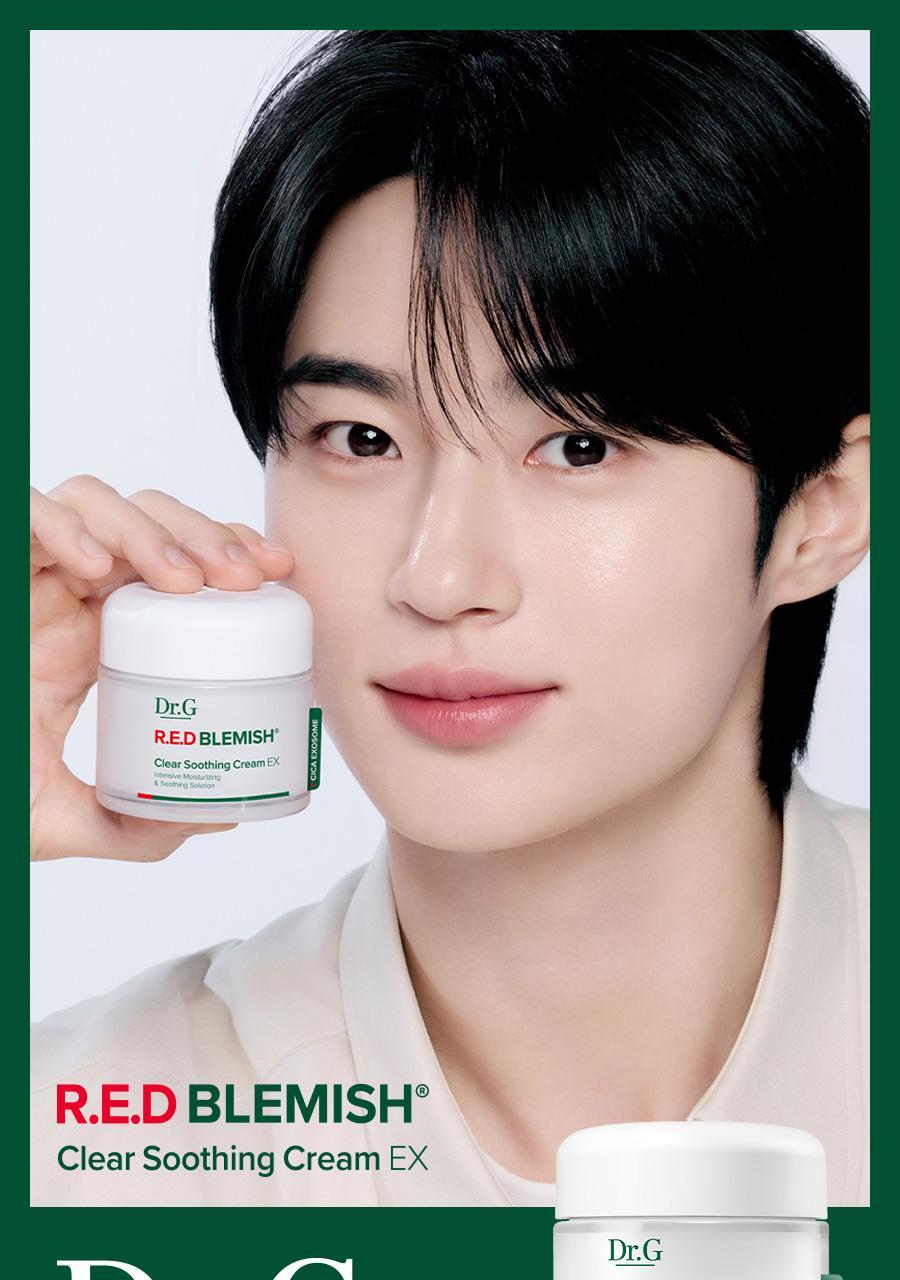 Dr.G - Red Blemish Clear Soothing Cream 70ml x 2ea + Mist + Squirtle Mesh Bag (Pokémon Collaboration)