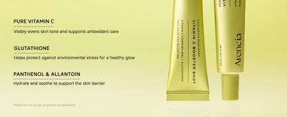 Arencia Vitamin C Booster Shot 30ml key ingredients and skincare benefits