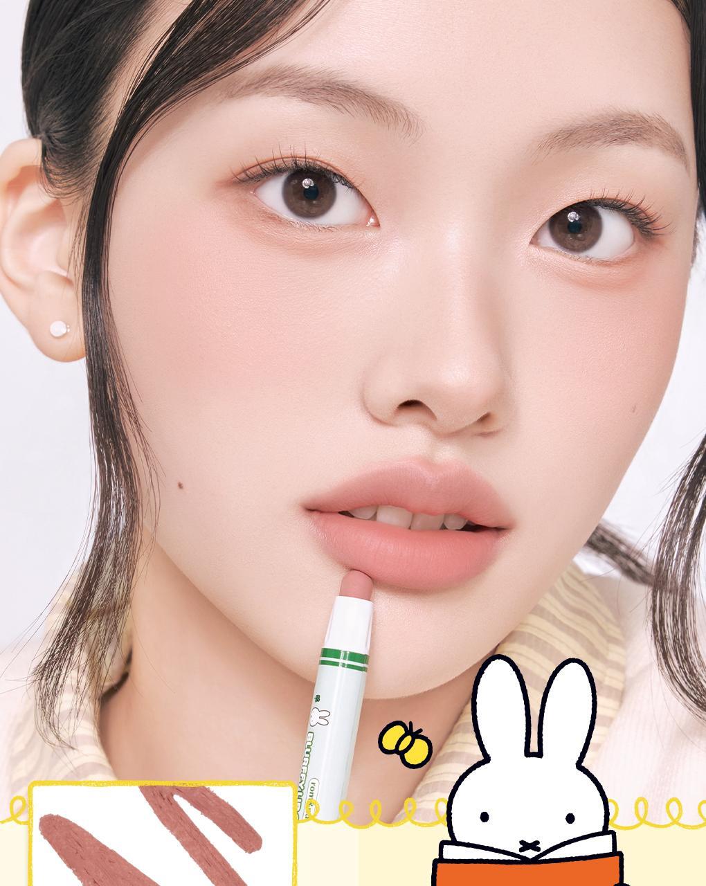 rom&amp;nd X Miffy - Blurffy Lip Crayon