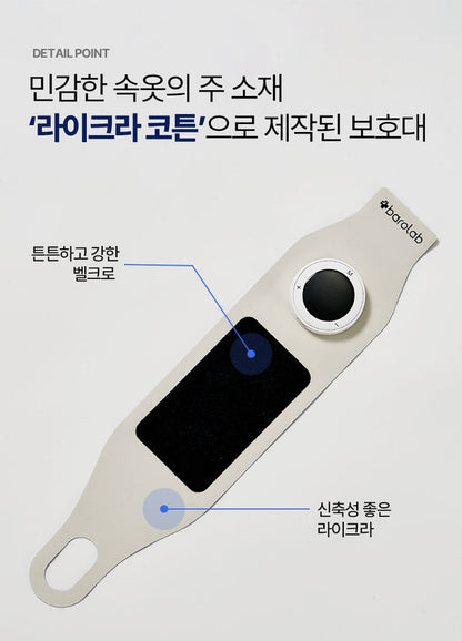 BAROLAB TENS ON Wrist Massager — wrap materials and controller detail