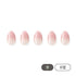 ohora - Cured Gel Press-On Nails (Short Oval) - Cream Rose