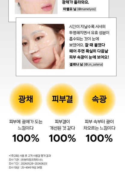 Primera - Vita-Tinol Serum Mega-Shot Gel Mask 4+1 + Pokémon Hair Clip (Pokémon Collaboration)