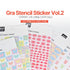 DIAMI - Gra Stencil Sticker Vol.2 (5-Sheet Set)