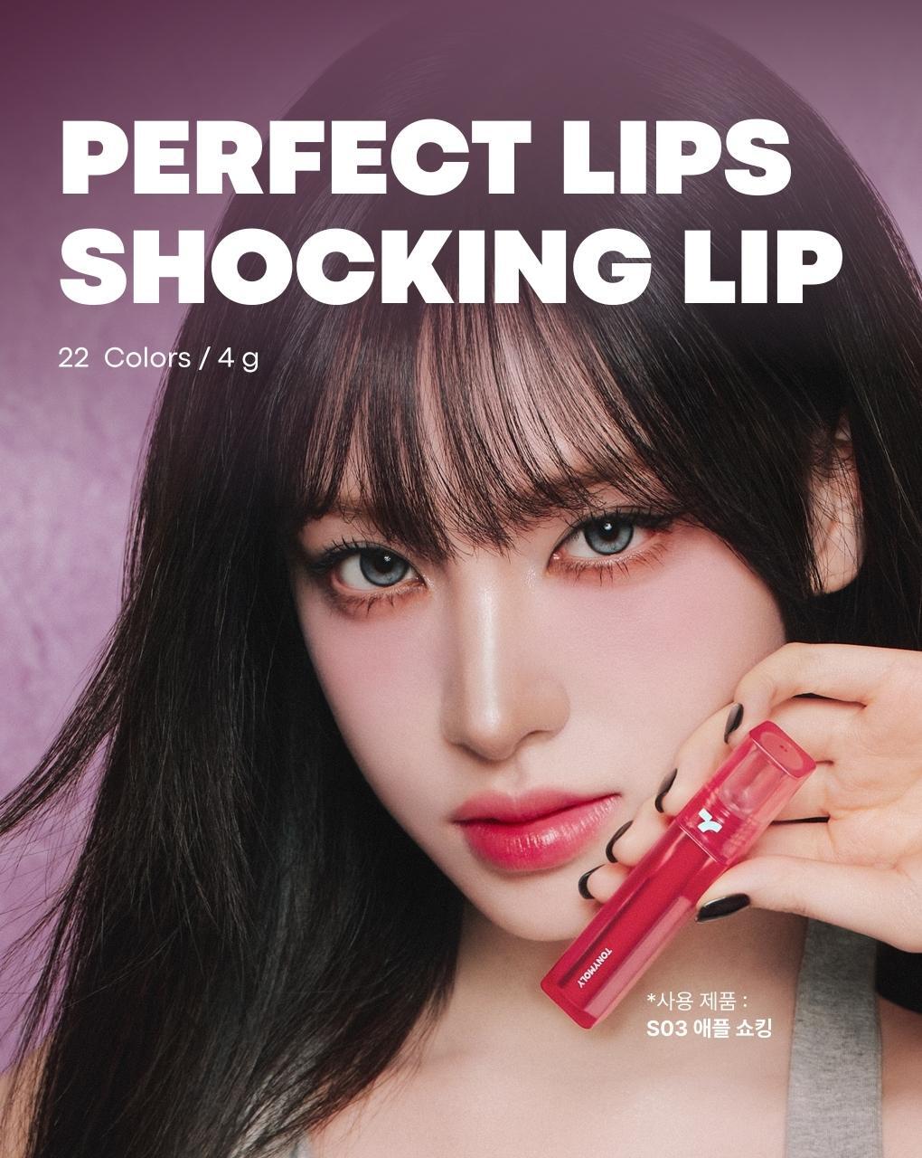 TONYMOLY - Perfect Lips Shocking Lip (22 Colors) (LIZ Pick)