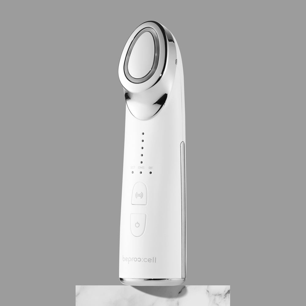 White beproccell RF galvanic beauty device