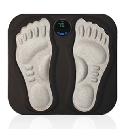 Black bodypim EMS foot mat and detachable control unit
