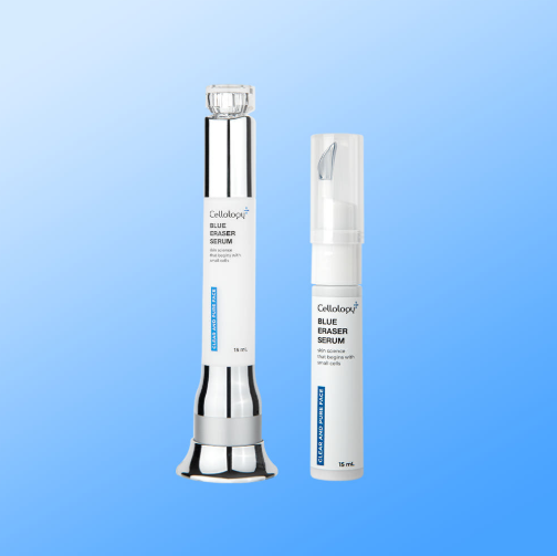 Cellology Blue Eraser Serum 15 ml LED applicator with one 15 ml refill