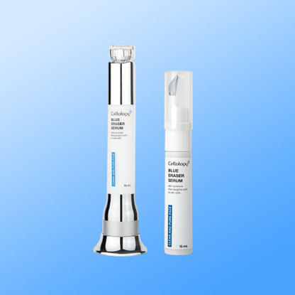 Cellology Blue Eraser Serum 15 ml LED applicator with one 15 ml refill
