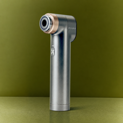 CELLVISION THERAJU metallic gray beauty device with rose-gold head ring