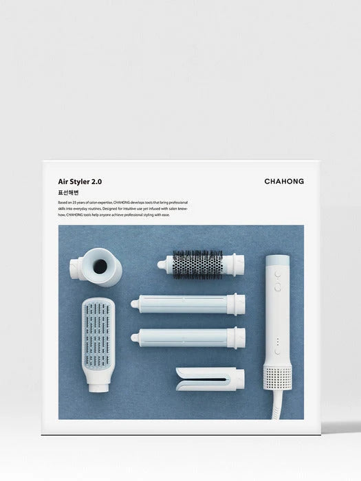 CHAHONG Air Styler 2.0 packaging for the Blue variant.