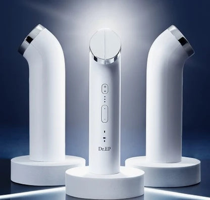 Three views of the same white Dr.EP Skin Booster device.