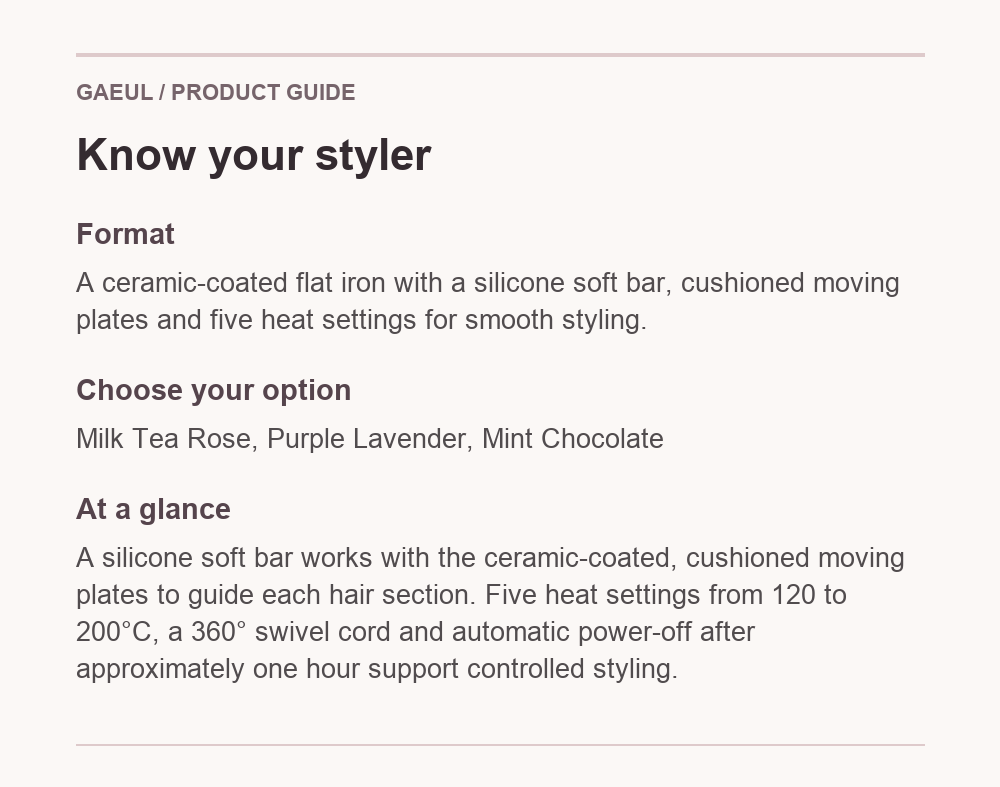 VODANA Softbar Flat Iron English format and feature guide