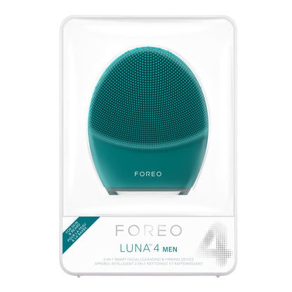 FOREO LUNA 4 MEN face and beard cleansing device in its retail box.