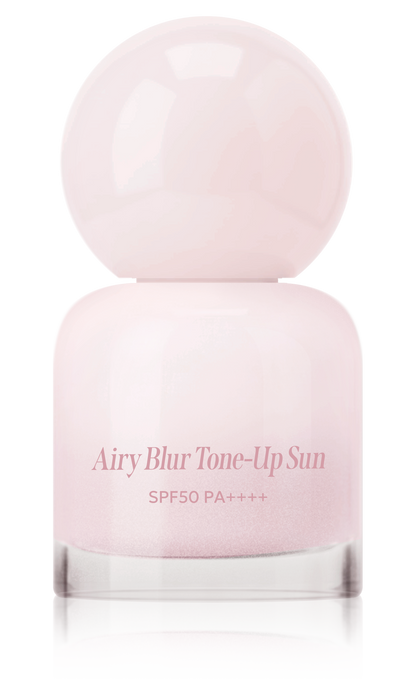 LIME Airy Blur Tone-Up Sun bottle in Soft Pink.