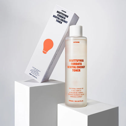 JUSTBEME Houttuynia Cordata Revital Energy Toner 300ml packaging