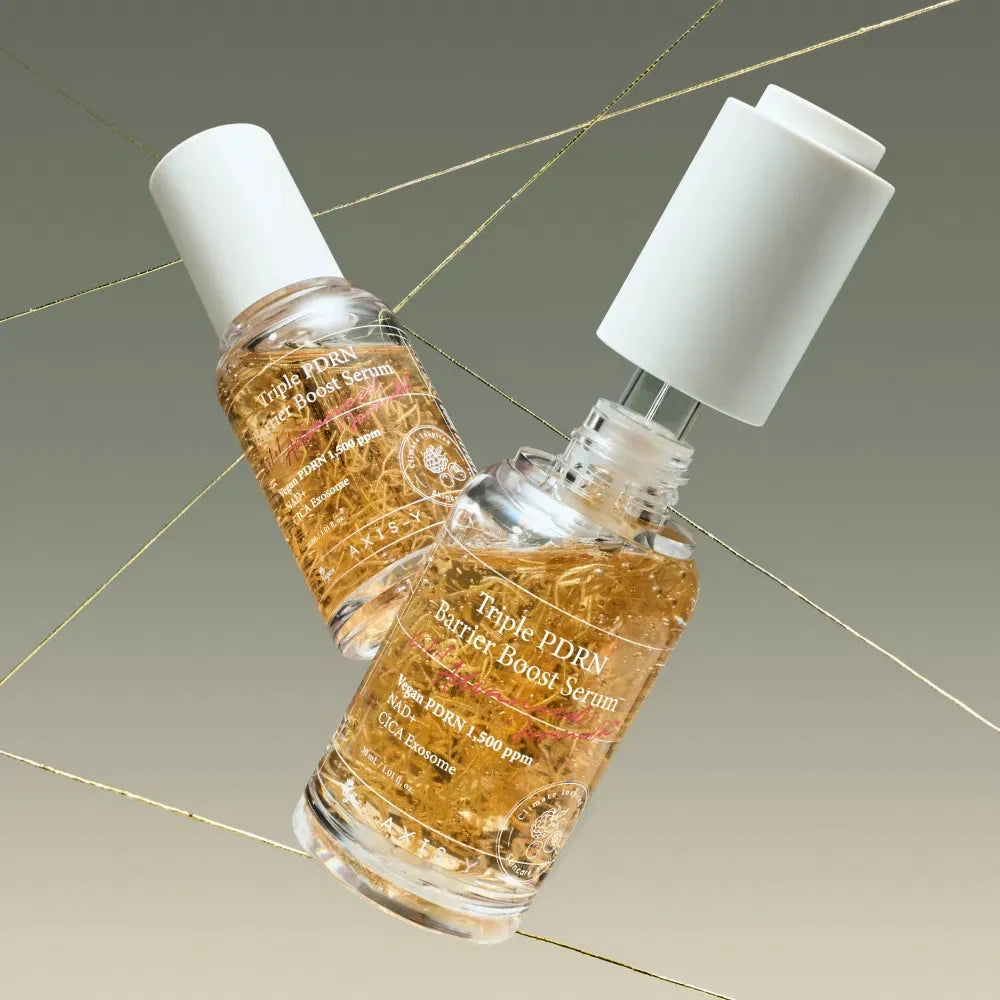 AXIS-Y Triple PDRN Barrier Boost Serum 30ml texture and packaging