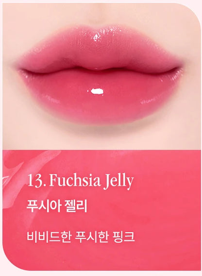 13 Fuchsia Jelly complete labeled Chewing Glow Pot shade card