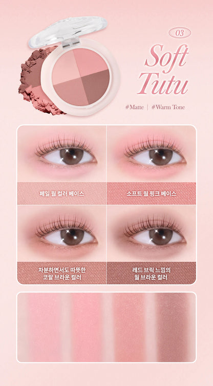 03 Soft Tutu four-color matte Multi Quad Shadow with complete eye and arm guide