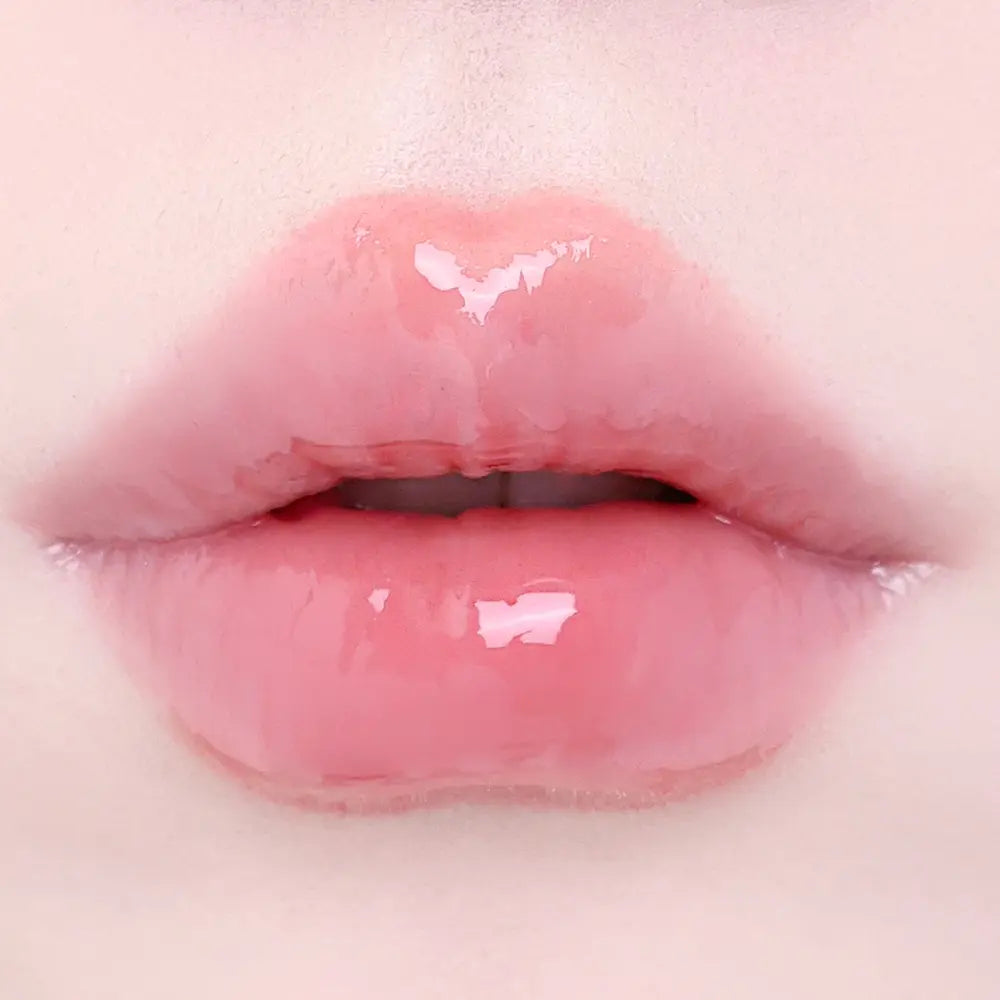 Love Fleur Glimmer Shine Gloss (3.5 g) — Rosy Milk actual manufacturer shade swatch.