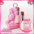 WAKEMAKE Leopard Hello Kitty Lasting Glow Stick range and matching random Ribbon Lip Pouch; one selected stick and one pouch supplied