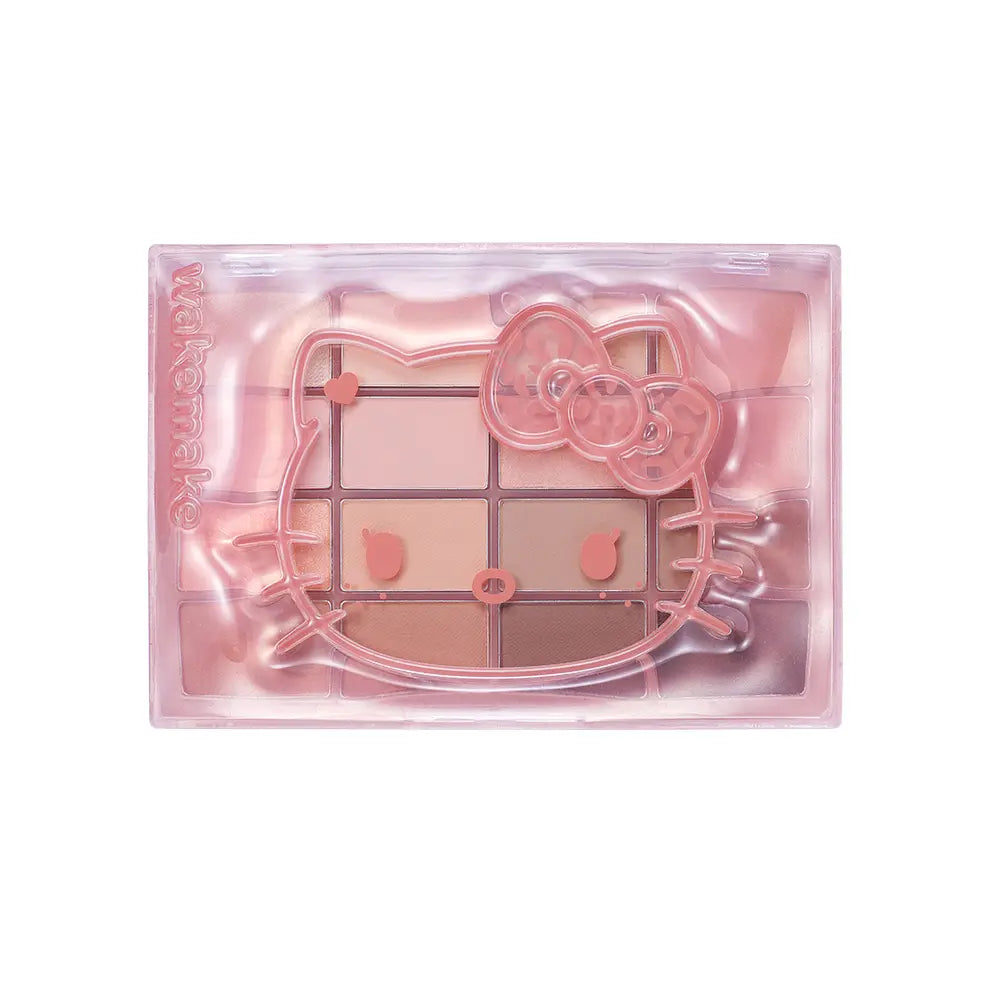 32 Peach Sandy Blurring exact warm palette in closed Hello Kitty case