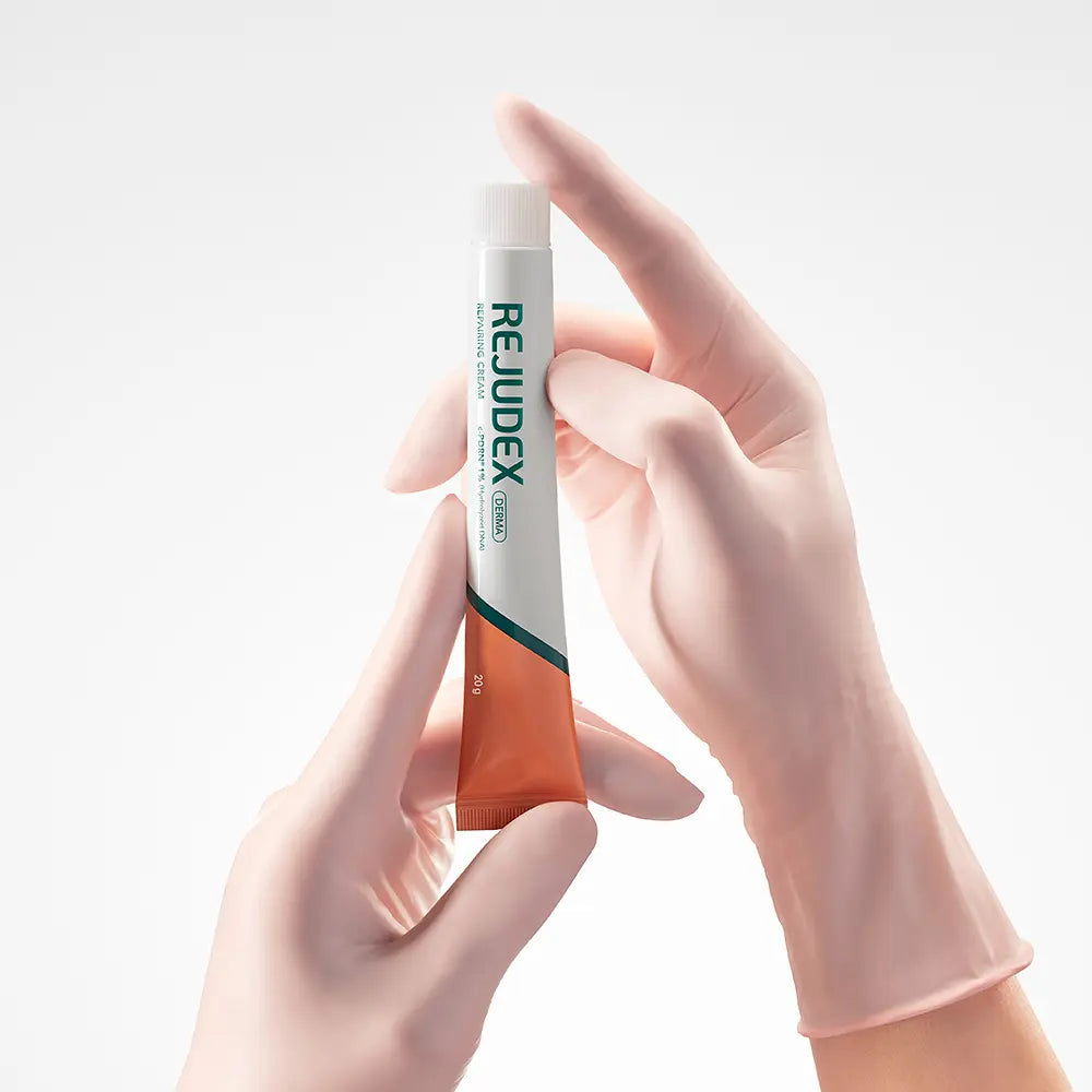 Actual REJUDEX Repairing Cream20g tube and its dispensing tip