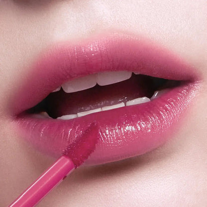 3CE Lazy Pop Lip Stain Mute Lilac lip colour result.