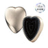 ReFa Heart Brush in Champagne Gold. One brush, shown from its design-facing view.