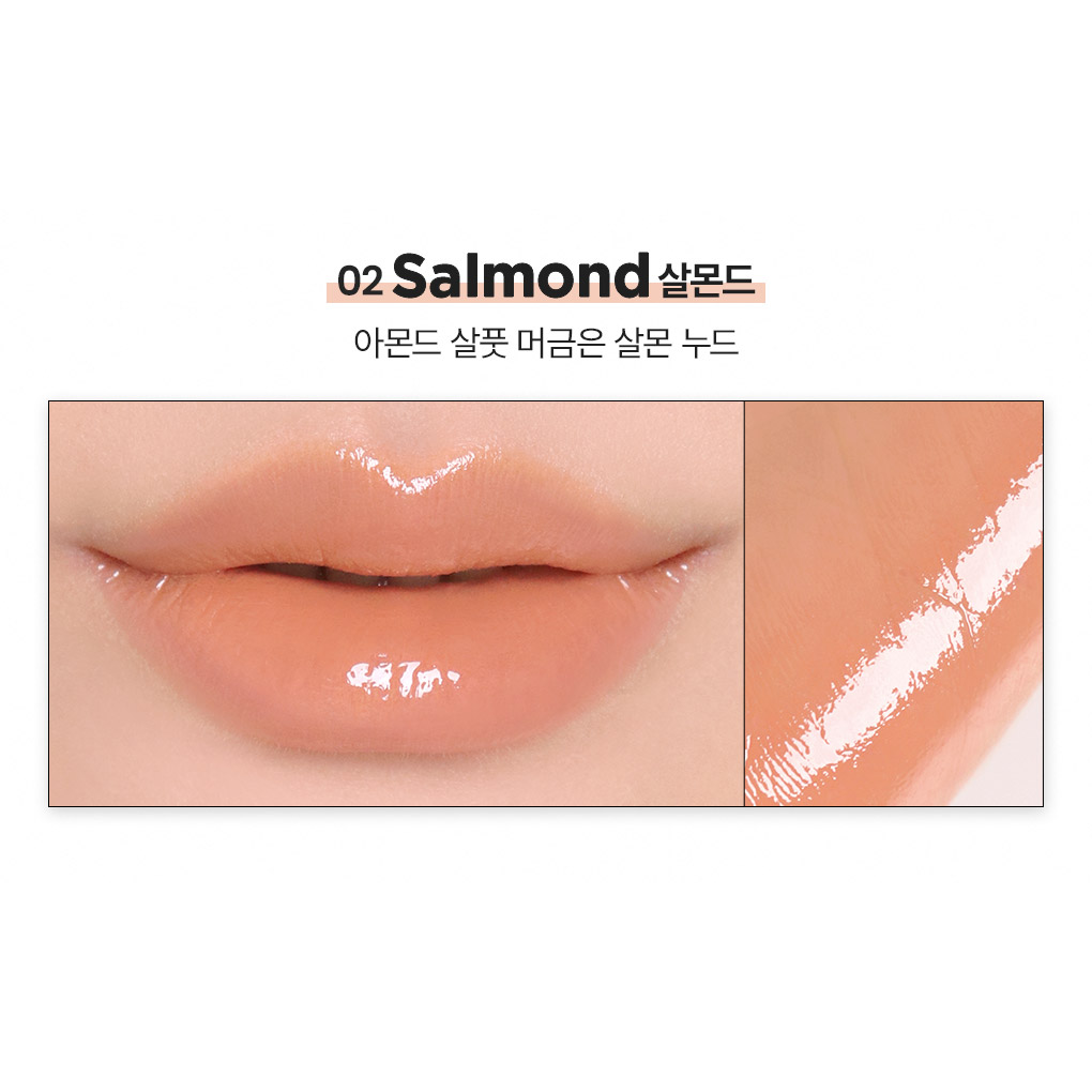 WAKEMAKE Lasting Glow Stick 02 Salmond manufacturer lip and arm color swatch