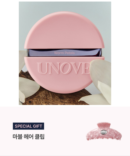 UNOVE Warm Petals Hair Perfume Mist20ml and original marbled hair clip