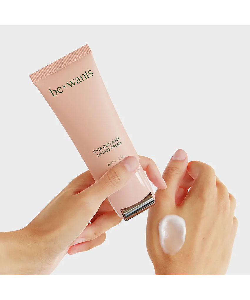 bewants Cica Collagen Lifting Cream original50ml tube with integrated roller head