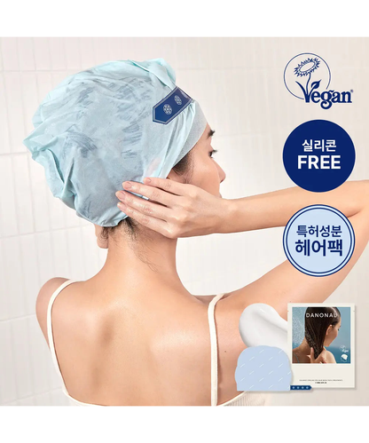DANONAL Calamus Cooling Spa Hair Mask Pack original treatment-cap application photo