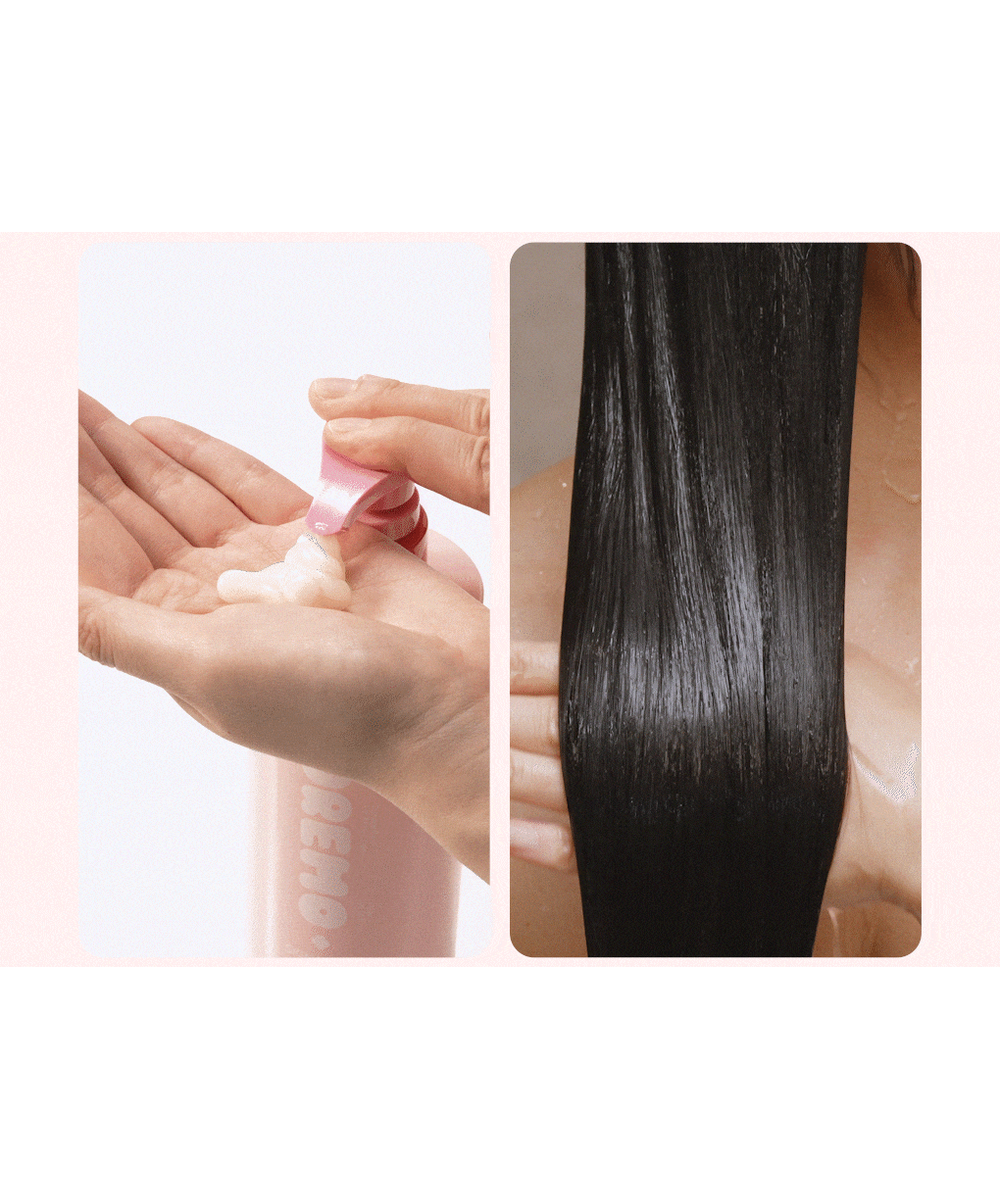 MOREMO x MIFFY Hair Treatment Miracle 2X original application and texture demonstration