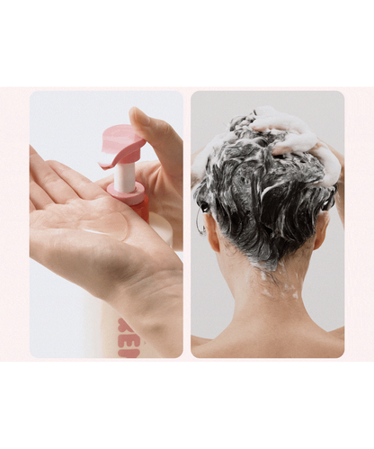 MOREMO x MIFFY Super Repair Shampoo original application and texture demonstration