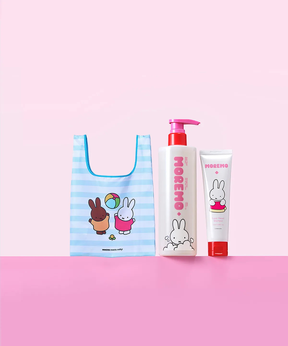 MOREMO x MIFFY Super Repair Shampoo complete original collaboration set