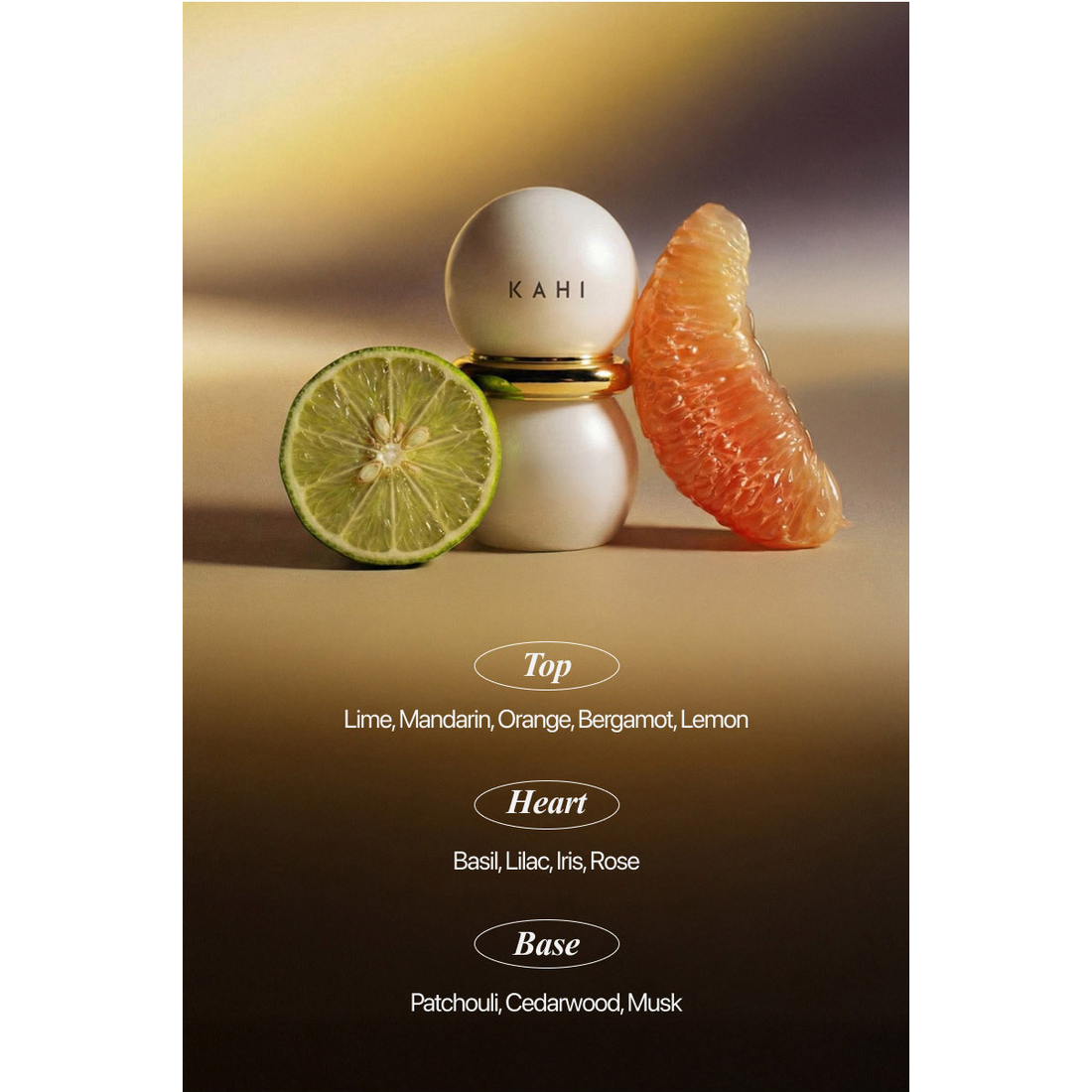 KAHI Bluquatica Solid Perfume 2g: one Mandarin Basket perfume with its native fragrance notes.