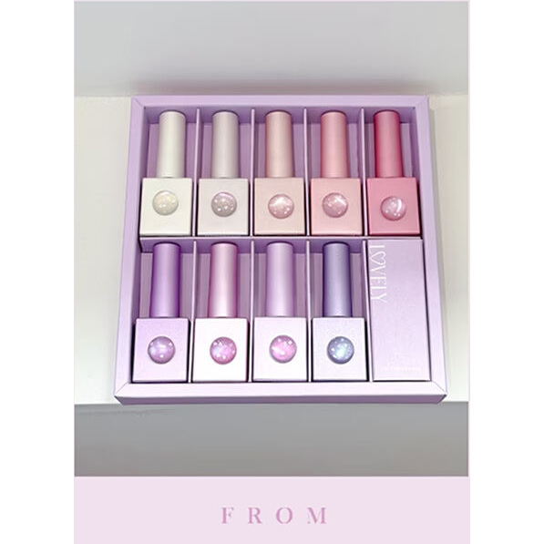 FROMTHENAIL Lovely Heart Magnetic Gel 9 Color Set: complete real sale-unit collection package.