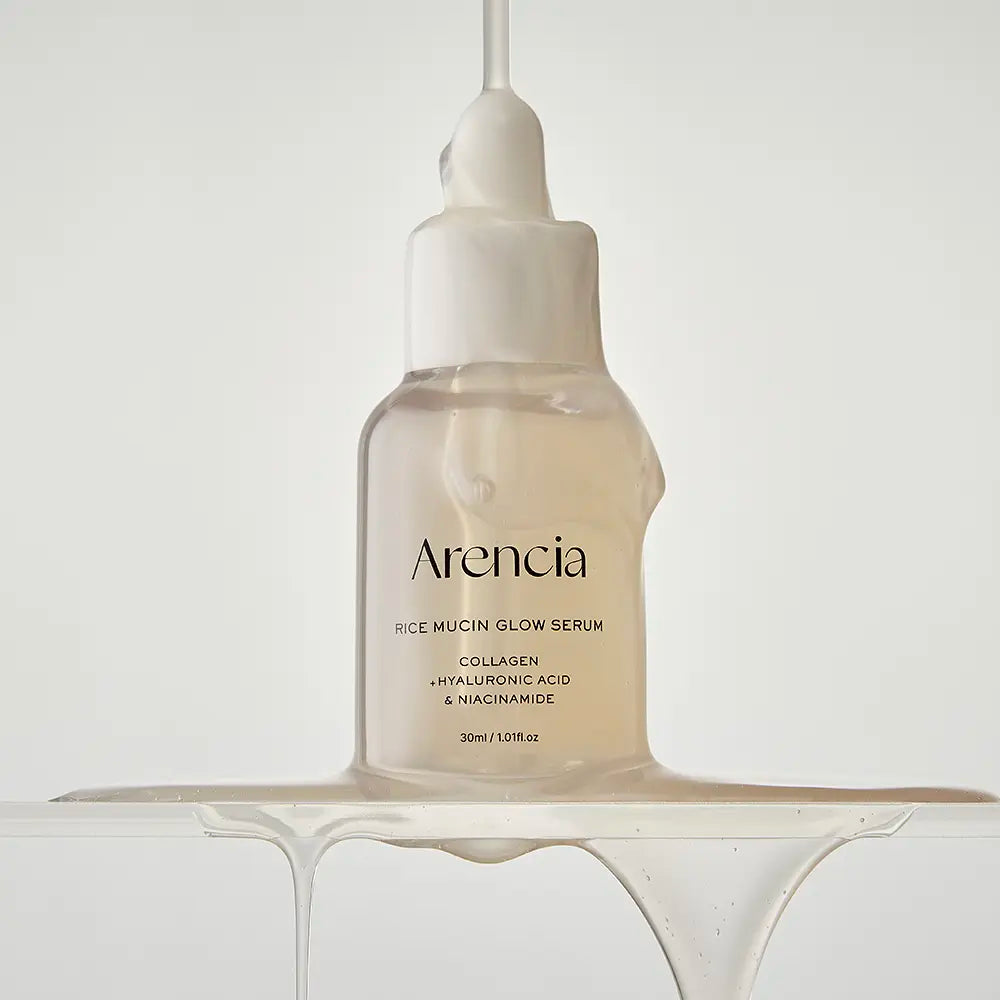Arencia Rice Mucin Glow Serum 30ml: complete single 30ml sale unit.