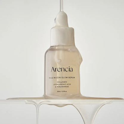 Arencia Rice Mucin Glow Serum 30ml: complete single 30ml sale unit.