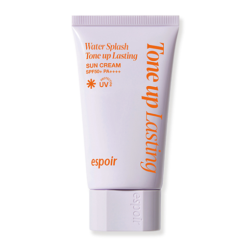 Espoir Water Splash Sun Cream Tone Up Lasting 50ml: complete single current-version tube.