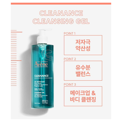 Avène Cleanance Cleansing Gel complete manufacturer benefits diagram