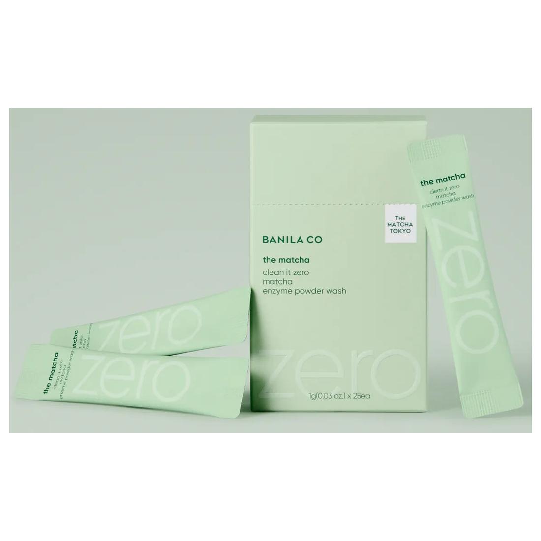 BANILA CO x THE MATCHA TOKYO Clean It Zero Matcha Enzyme Powder Wash 1g x 25; complete original photographed sale unit
