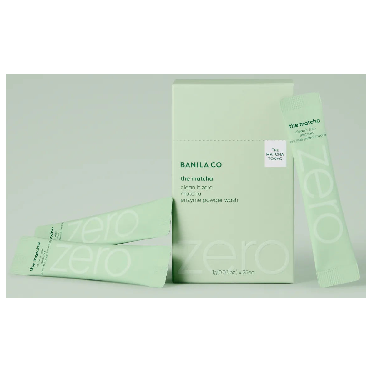 BANILA CO x THE MATCHA TOKYO Clean It Zero Matcha Enzyme Powder Wash 1g x 25; complete original photographed sale unit