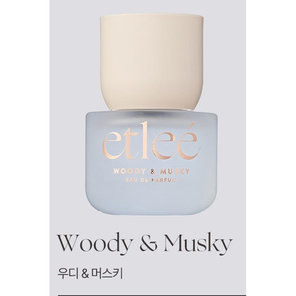 etleé Eau de Parfum30ml: one complete Woody &amp; Musky bottle, original manufacturer product-name card.