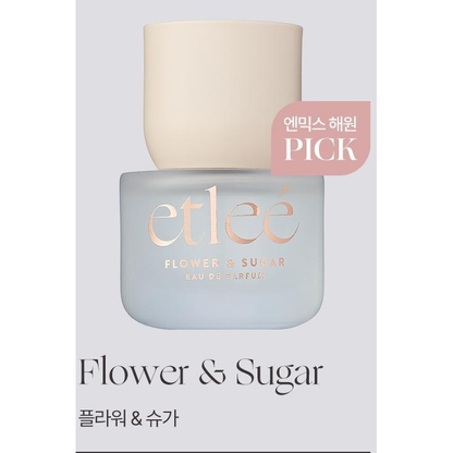 etleé Eau de Parfum30ml: one complete Flower &amp; Sugar bottle, original manufacturer product-name card.