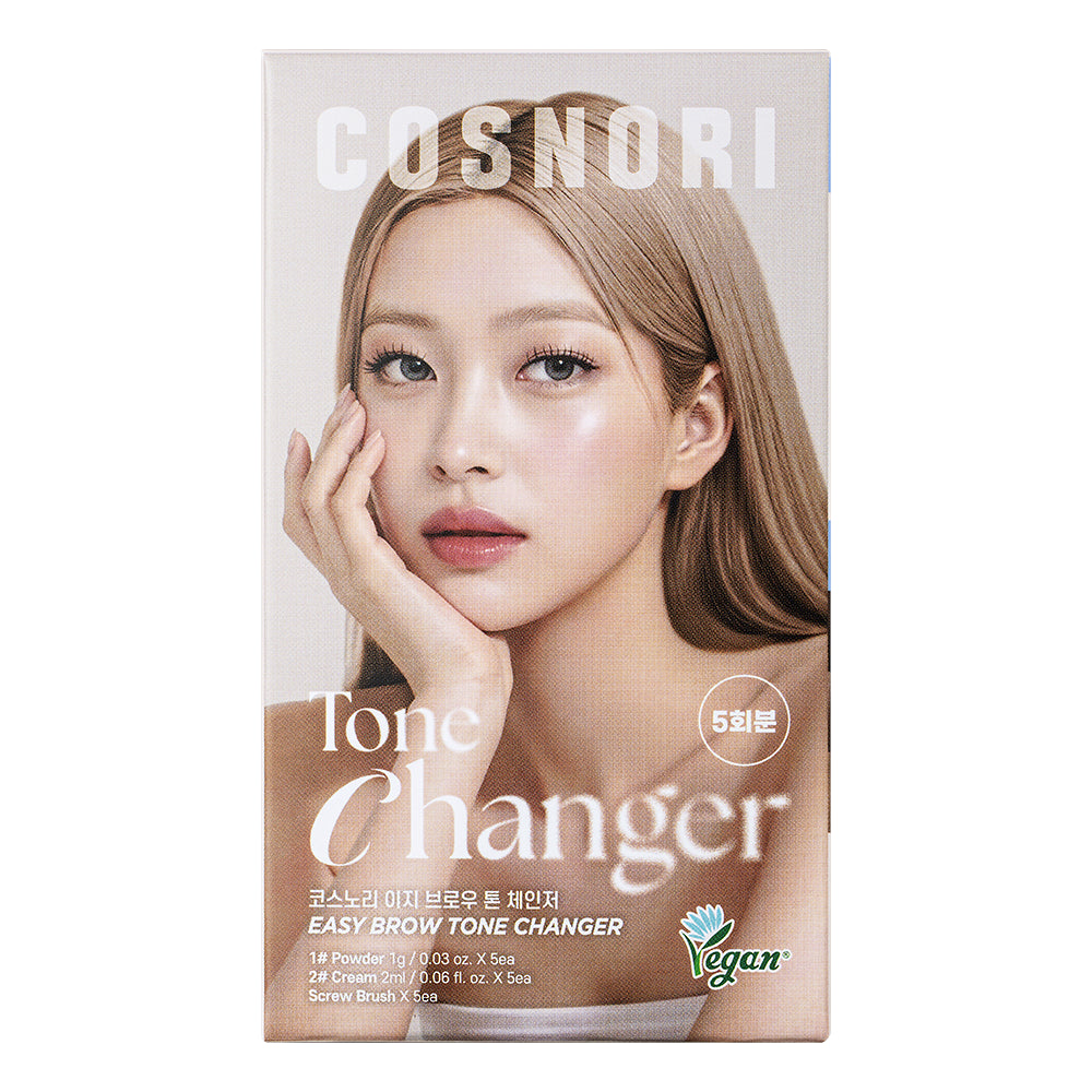 COSNORI Easy Brow Tone Changer: complete original five-treatment kit carton in Tone Changer.