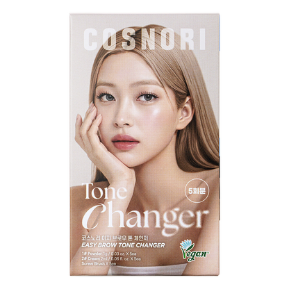 COSNORI Easy Brow Tone Changer: complete original five-treatment kit carton in Tone Changer.